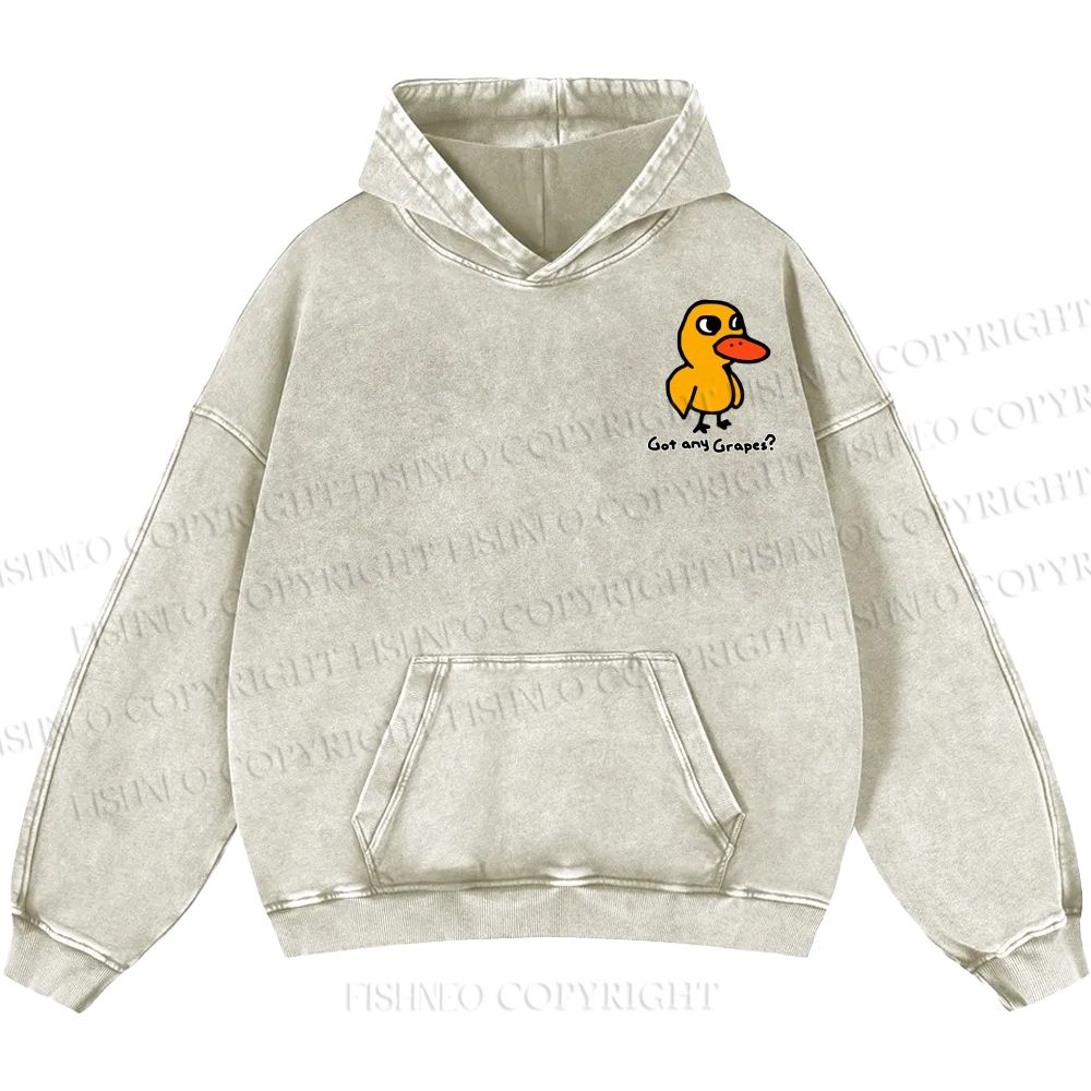Unisex Casual Got Any Grapes Printed Double-sided Washed Hoodie