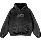 Unisex Casual Loading Penguin Printed Double-sided Washed Hoodie