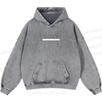 Unisex Casual Loading Penguin Printed Double-sided Washed Hoodie