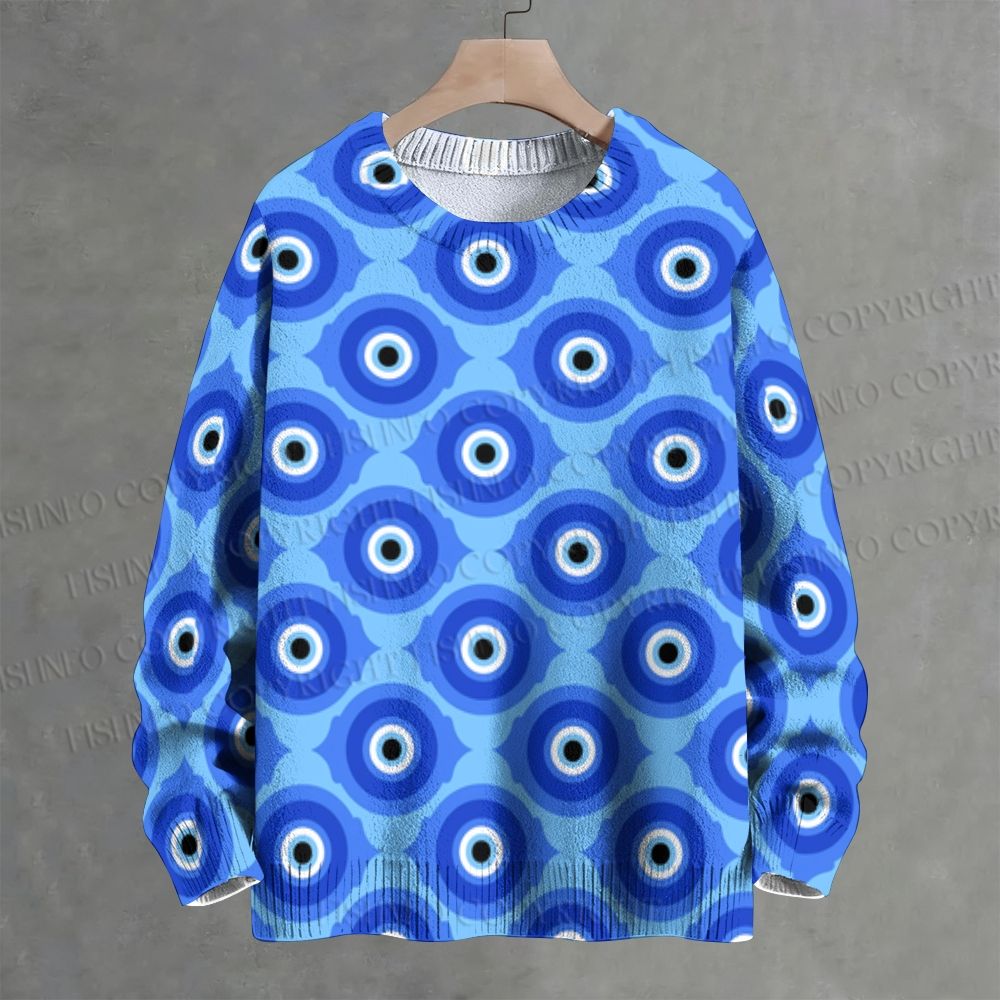 Evil Eyes Crew Neck Sweater