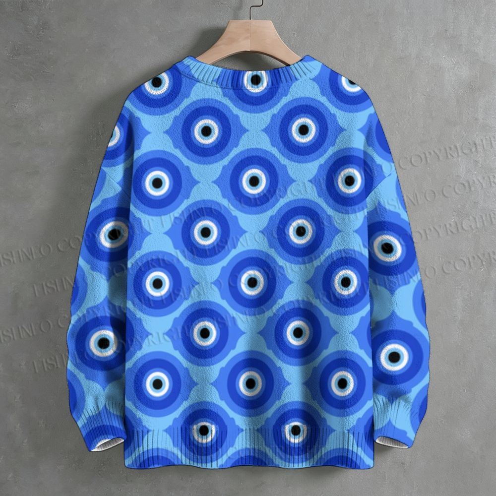 Evil Eyes Crew Neck Sweater