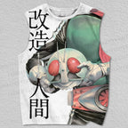 Unisex Kamen Rider Printed Tank Top