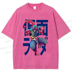 Unisex Kamen Rider Printed Washed Tee