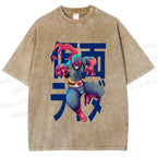 Unisex Kamen Rider Printed Washed Tee