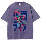 Unisex Kamen Rider Printed Washed Tee