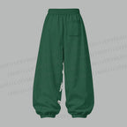 Vintage Green Octopus Women's Cropped Long Sleeve Hoodie & High Waist Jogger Pants Two Piece Tracksuit Set