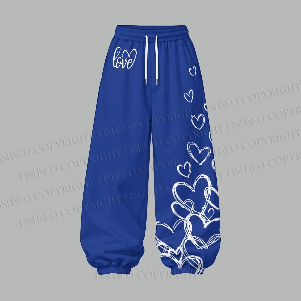 More Amor Por Favor Women's Cropped Long Sleeve Hoodie & High Waist Jogger Pants Two Piece Tracksuit Set