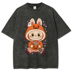 Halloween Labubu Washed T-Shirt