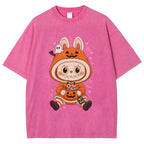 Halloween Labubu Washed T-Shirt