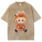 Halloween Labubu Washed T-Shirt
