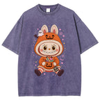 Halloween Labubu Washed T-Shirt