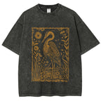 Great Blue Heron Vintage Washed T-shirt