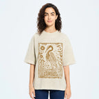 Great Blue Heron Vintage Washed T-shirt