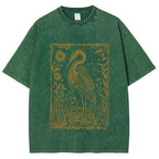 Great Blue Heron Vintage Washed T-shirt