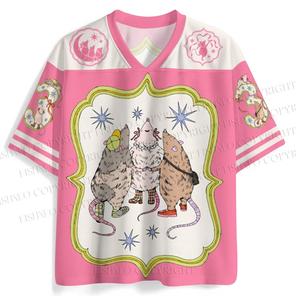 Three Rats Holding Hands Jersey Shirts