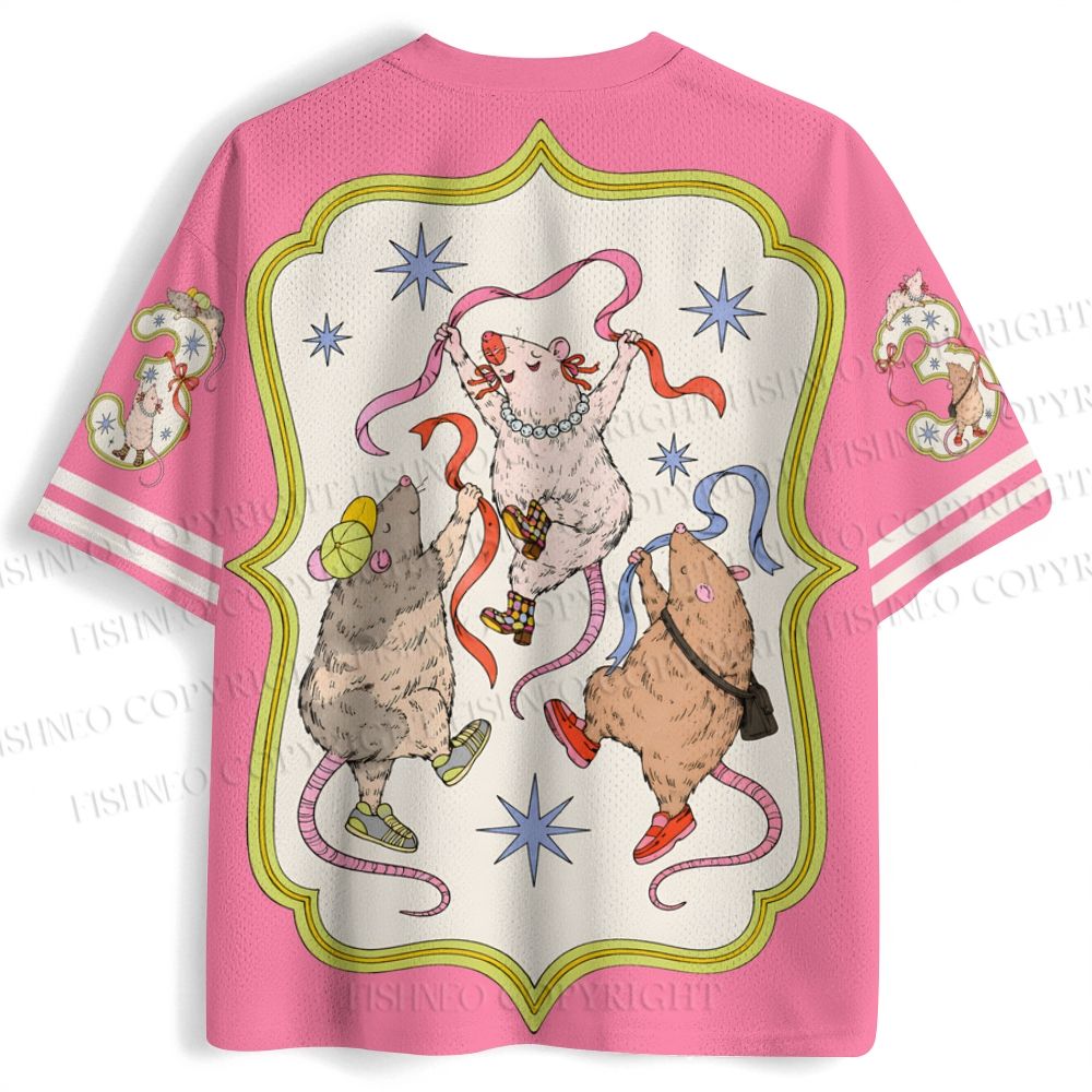 Three Rats Holding Hands Jersey Shirts