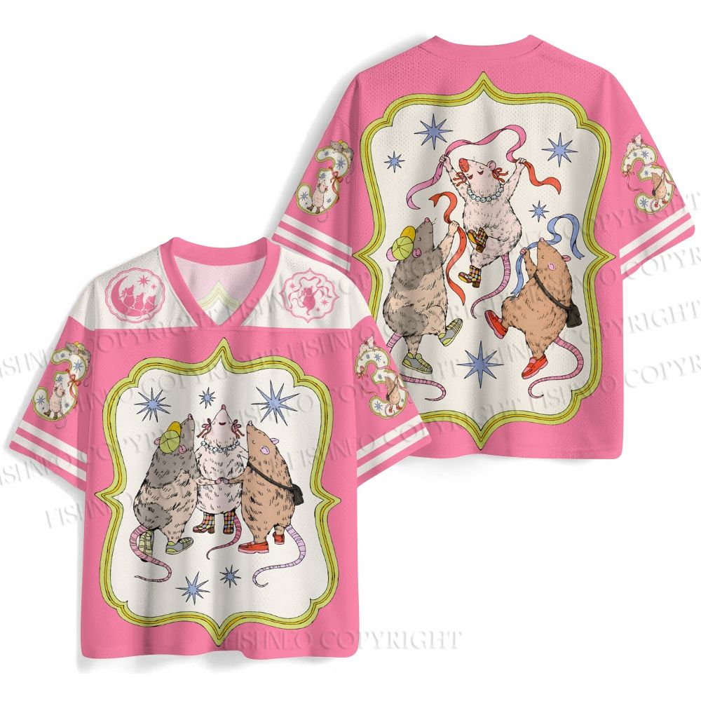 Three Rats Holding Hands Jersey Shirts