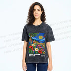 Unisex Yayoi Kusama Meadow Printed Washed Tee