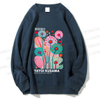 Unisex Yayoi Kusama Dandelion Printed Sweatshirt