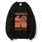 Unisex Bauhaus Abstract Plants Printed Sweatshirt