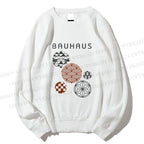 Unisex Bauhaus Geometric Printed Sweatshirt