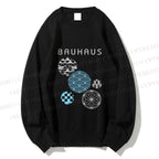 Unisex Bauhaus Geometric Printed Sweatshirt