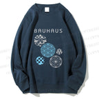 Unisex Bauhaus Geometric Printed Sweatshirt