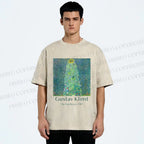 Unisex Klimt the Sunflower Printed Washed Tee