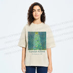 Unisex Klimt the Sunflower Printed Washed Tee