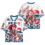 Wearing Kimono Cat Jersey Shirts
