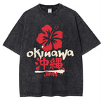 Okinawa Japan Vintage Wash Japanese Design T-Shirt