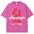 Okinawa Japan Vintage Wash Japanese Design T-Shirt