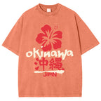Okinawa Japan Vintage Wash Japanese Design T-Shirt