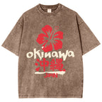Okinawa Japan Vintage Wash Japanese Design T-Shirt