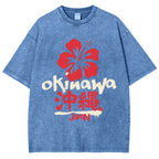 Okinawa Japan Vintage Wash Japanese Design T-Shirt