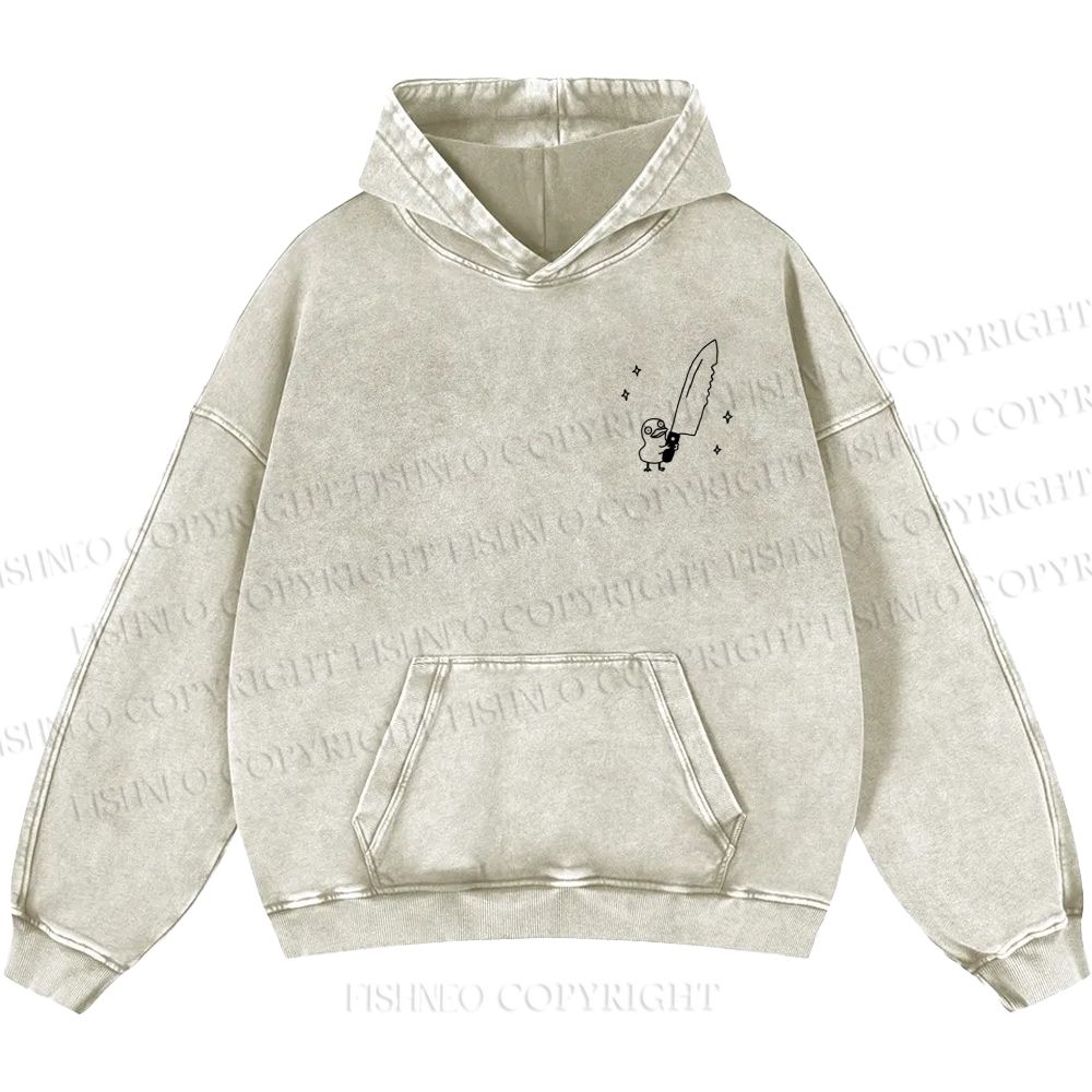 Unisex Silly Goose Tall Enough to be a Problem Casual Printed Double-sided Washed Hoodie
