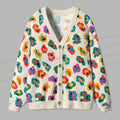 Colorful Leopard Printed Ugly Cardigan Sweater