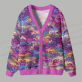 Dreamlike Starry Sky Ugly Cardigan Sweater