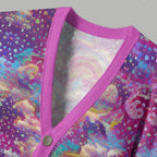 Dreamlike Starry Sky Ugly Cardigan Sweater