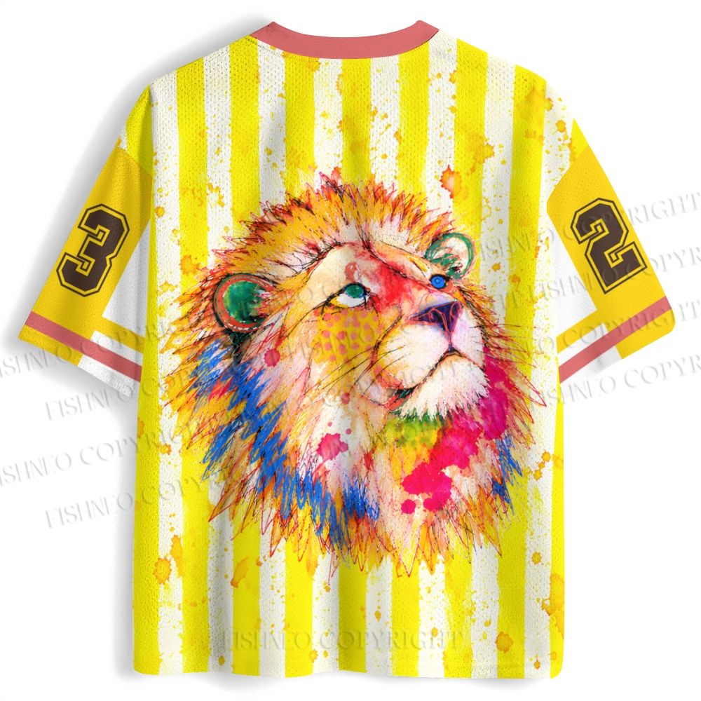 Hand Sketch Lion Jersey Shirts