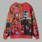 Jean-Michel Basquiat Graffiti Ugly Cardigan Sweater