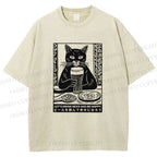 Unisex Let's Drink Beer Printed Washed Tee