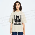 Unisex Let's Drink Beer Printed Washed Tee