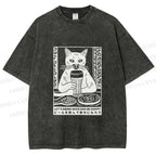 Unisex Let's Drink Beer Printed Washed Tee