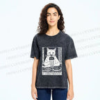 Unisex Let's Drink Beer Printed Washed Tee