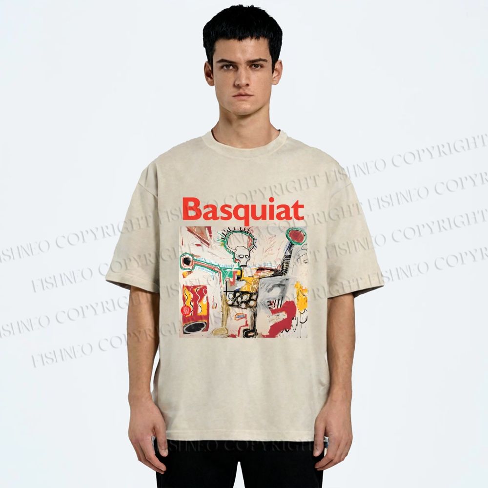 Unisex Jean-Michel Basquiat Untitled Printed Washed Tee