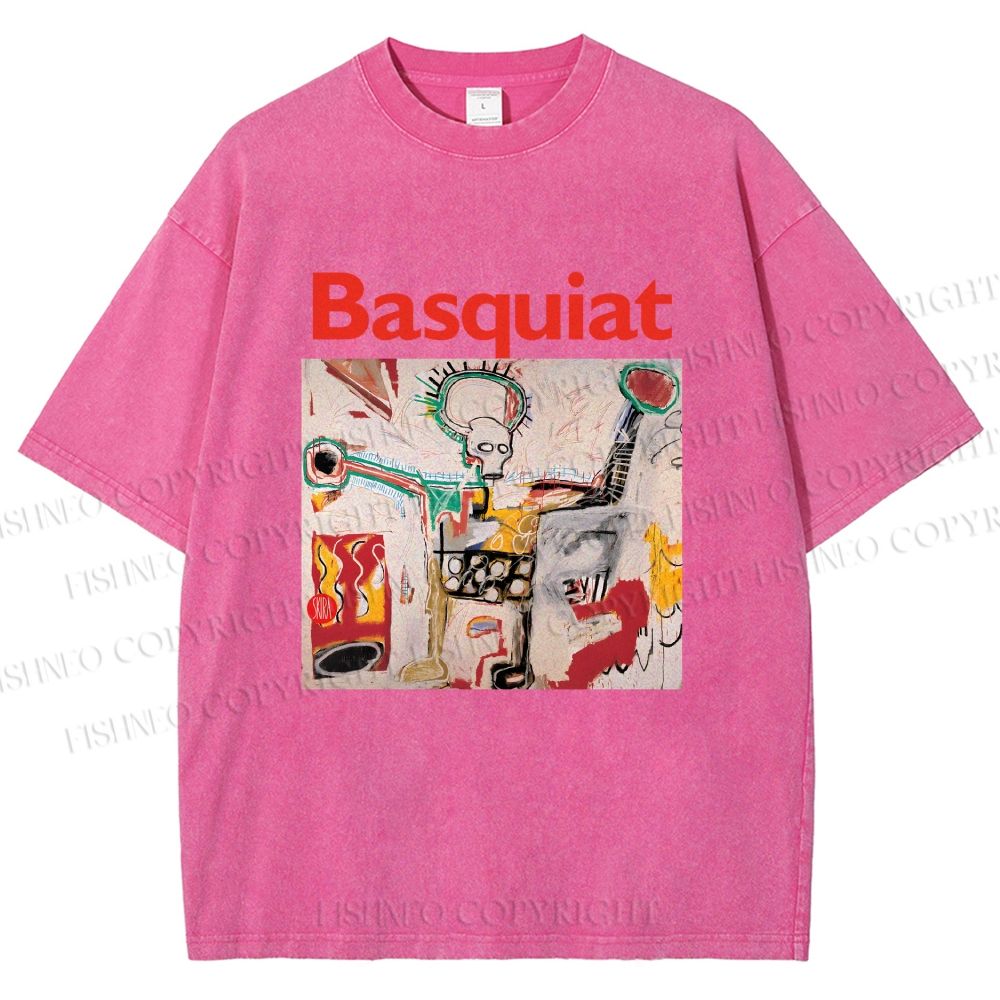 Unisex Jean-Michel Basquiat Untitled Printed Washed Tee