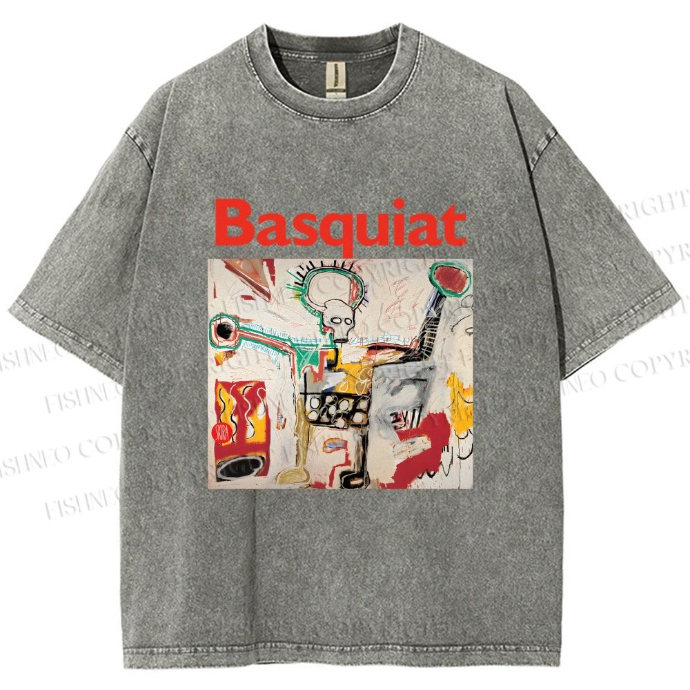 Unisex Jean-Michel Basquiat Untitled Printed Washed Tee