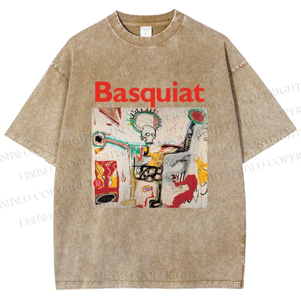 Unisex Jean-Michel Basquiat Untitled Printed Washed Tee
