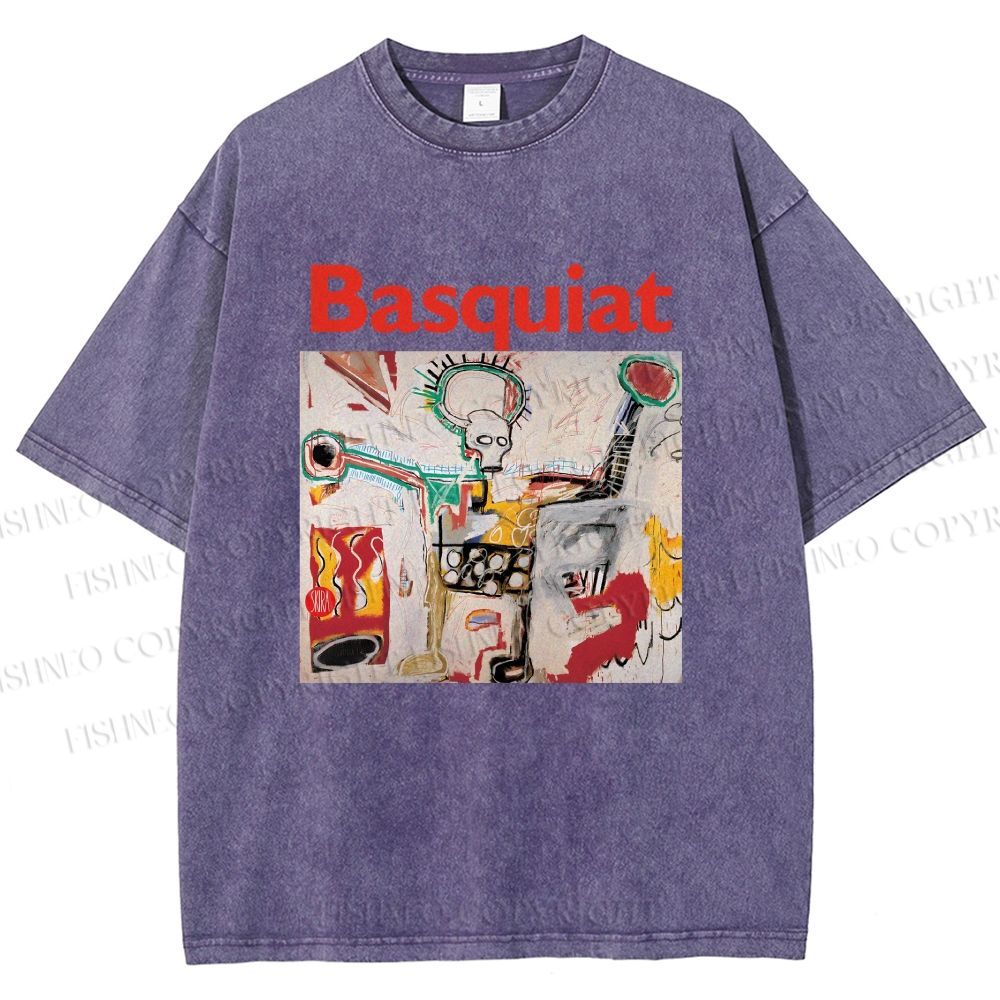 Unisex Jean-Michel Basquiat Untitled Printed Washed Tee